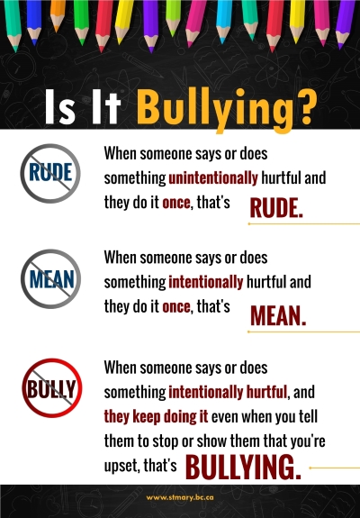 St. Mary's Bullying Poster
